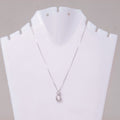 Petal Crown Solitaire Pendant Necklace