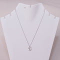 Marquise Crown Solitaire Pendant Necklace