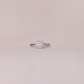 Cushion Halo Solitaire Ring