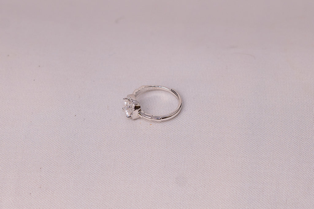 Cushion Halo Solitaire Ring