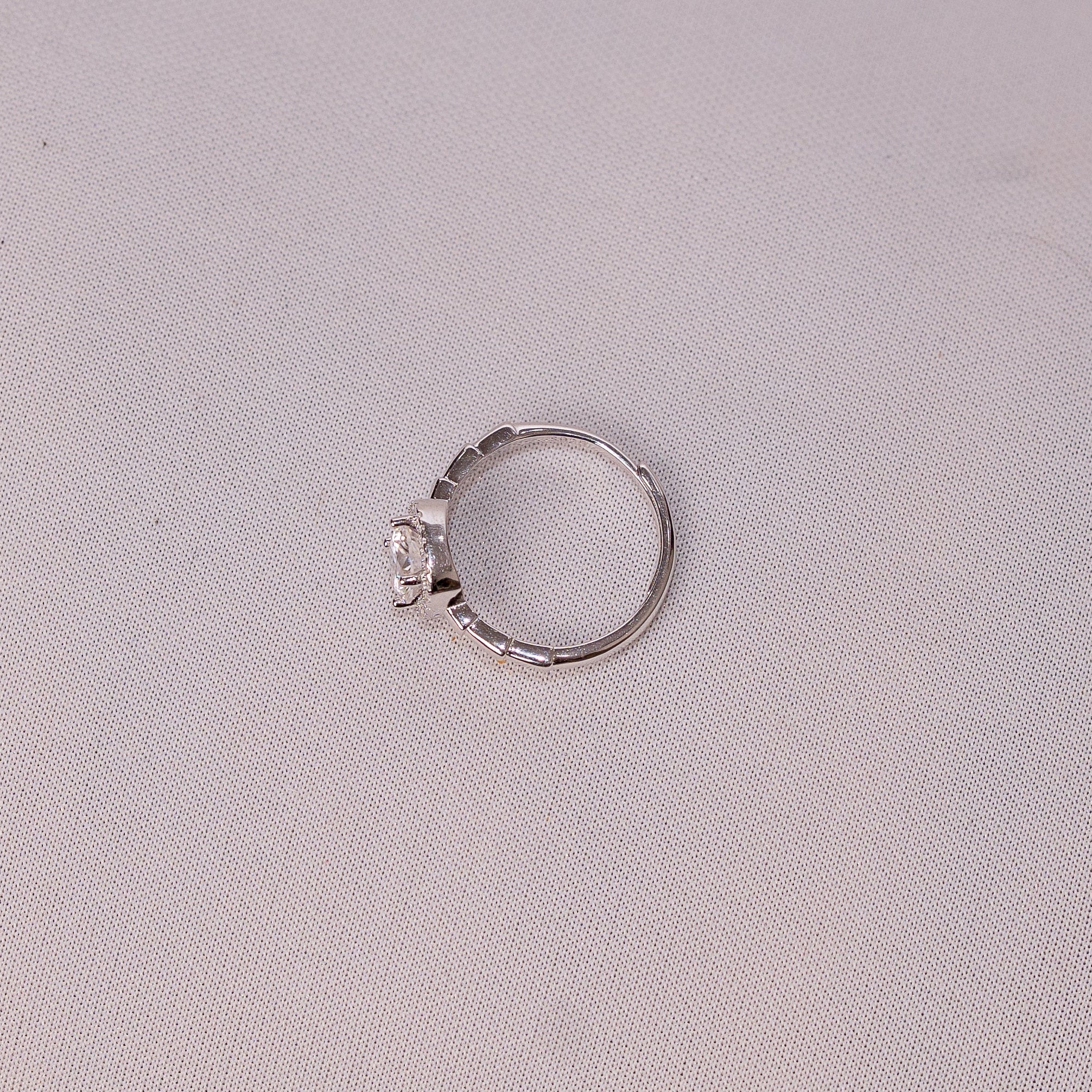 Cushion Halo Solitaire Ring