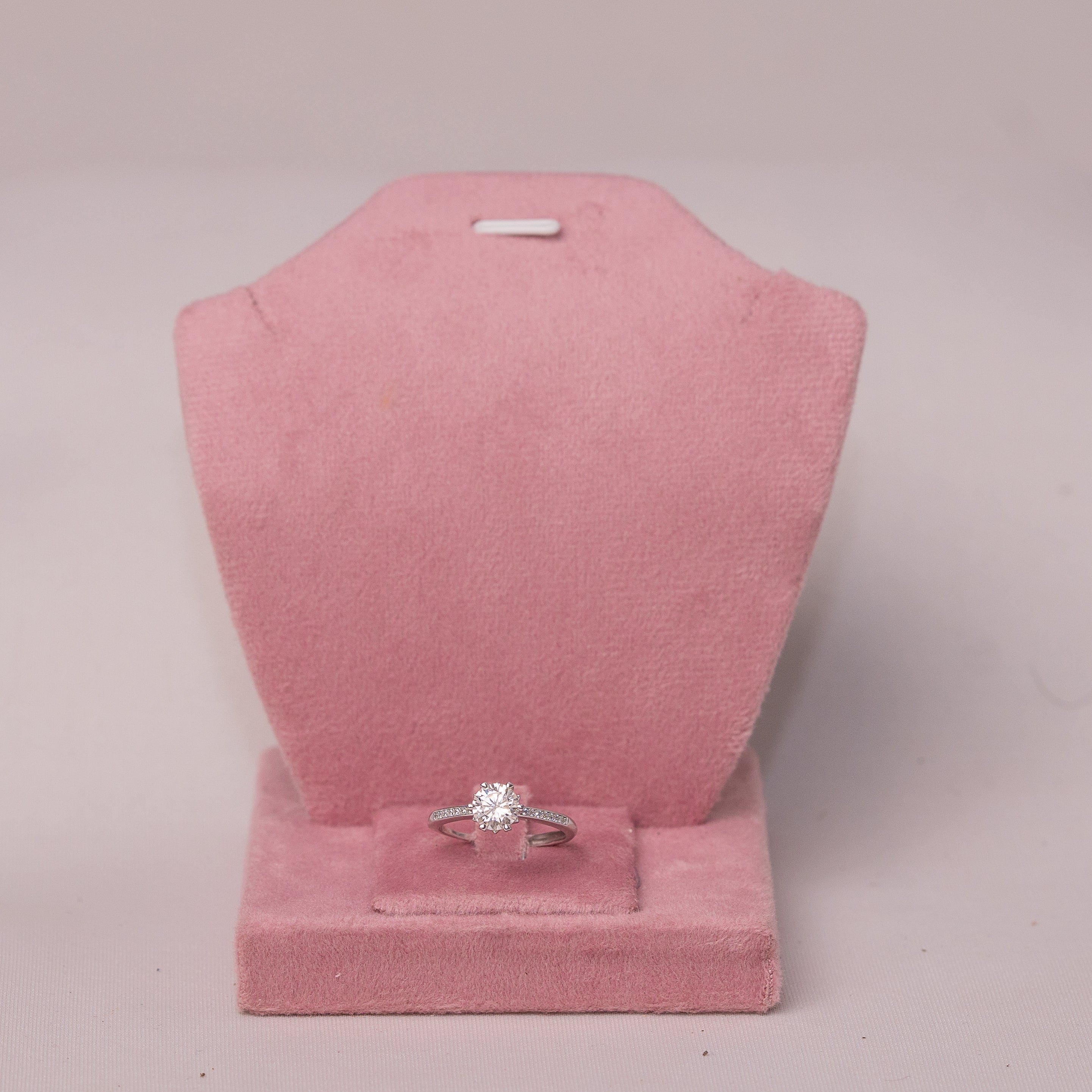 Cushion Halo Solitaire Ring