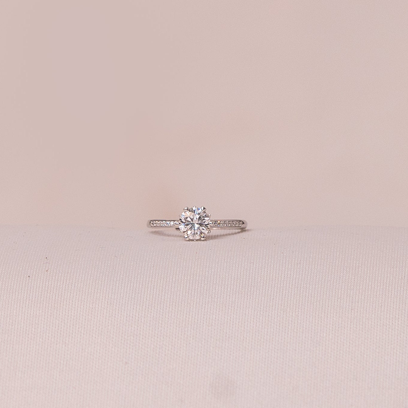 Crown Solitaire Ring