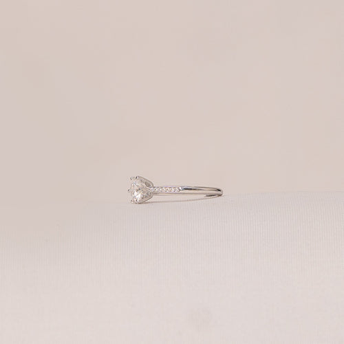 Crown Solitaire Ring
