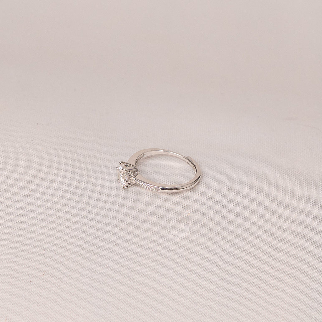 Crown Solitaire Ring