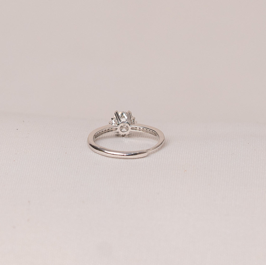 Crown Solitaire Ring