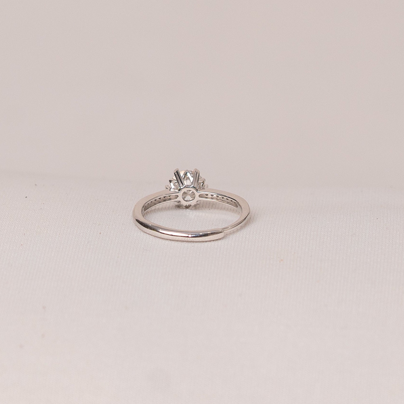 Crown Solitaire Ring