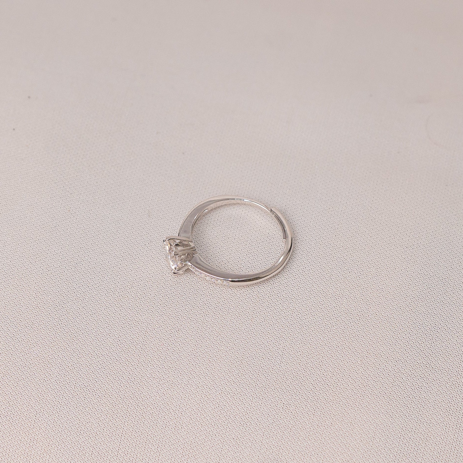 Crown Solitaire Ring