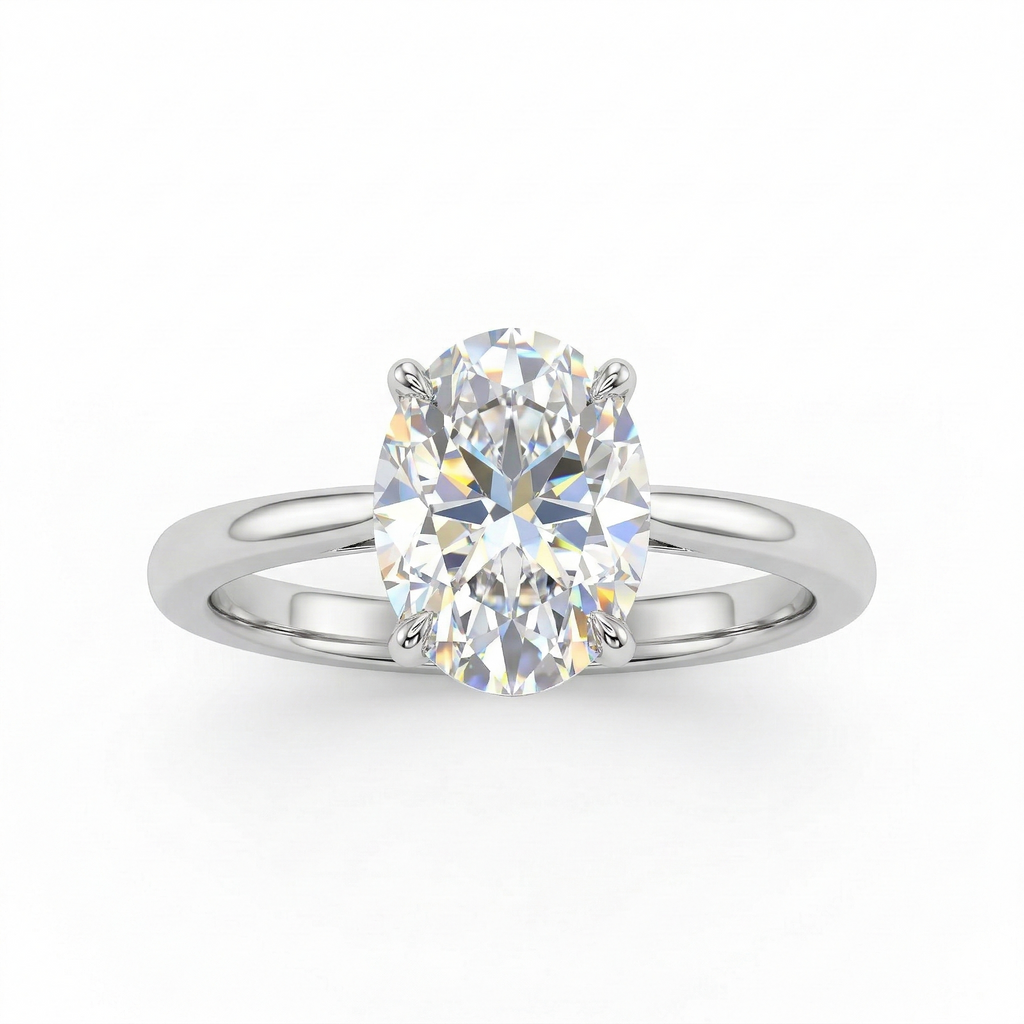 Grand Oval Pure Solitaire Ring
