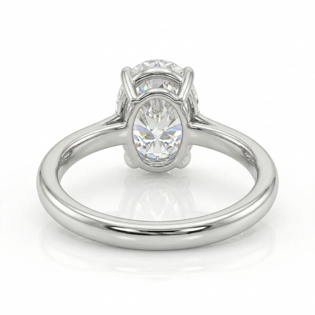 Grand Oval Pure Solitaire Ring