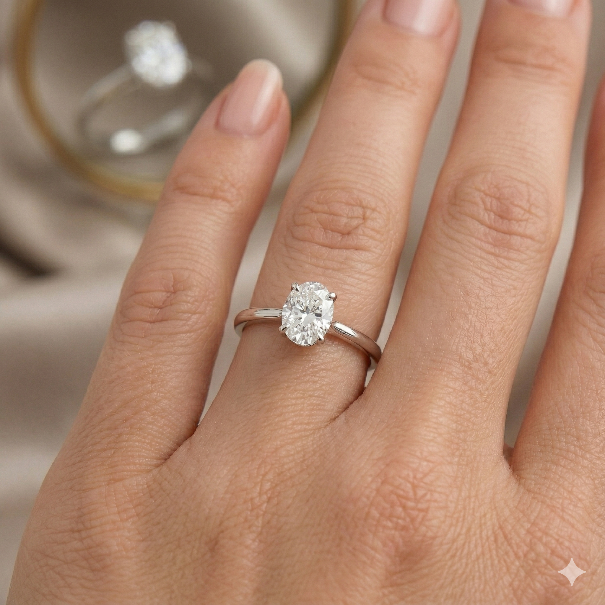 Grand Oval Pure Solitaire Ring