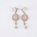 Rose Gold Vintage Chandelier Drop Earrings
