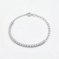 Bezel Tennis Chain Bracelet