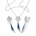 Clover & Blade Jewellery Set — Necklace & Earrings