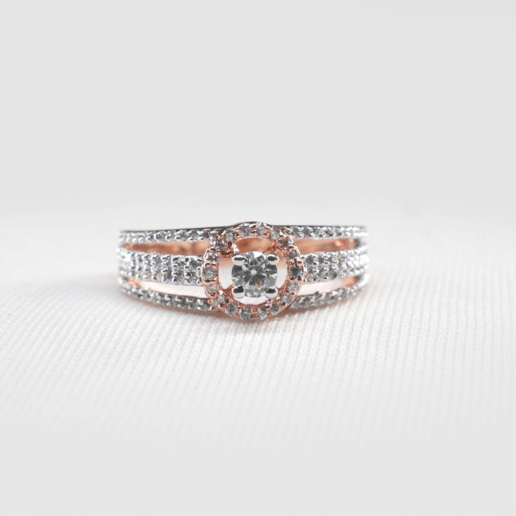 Halo Solitaire Ring