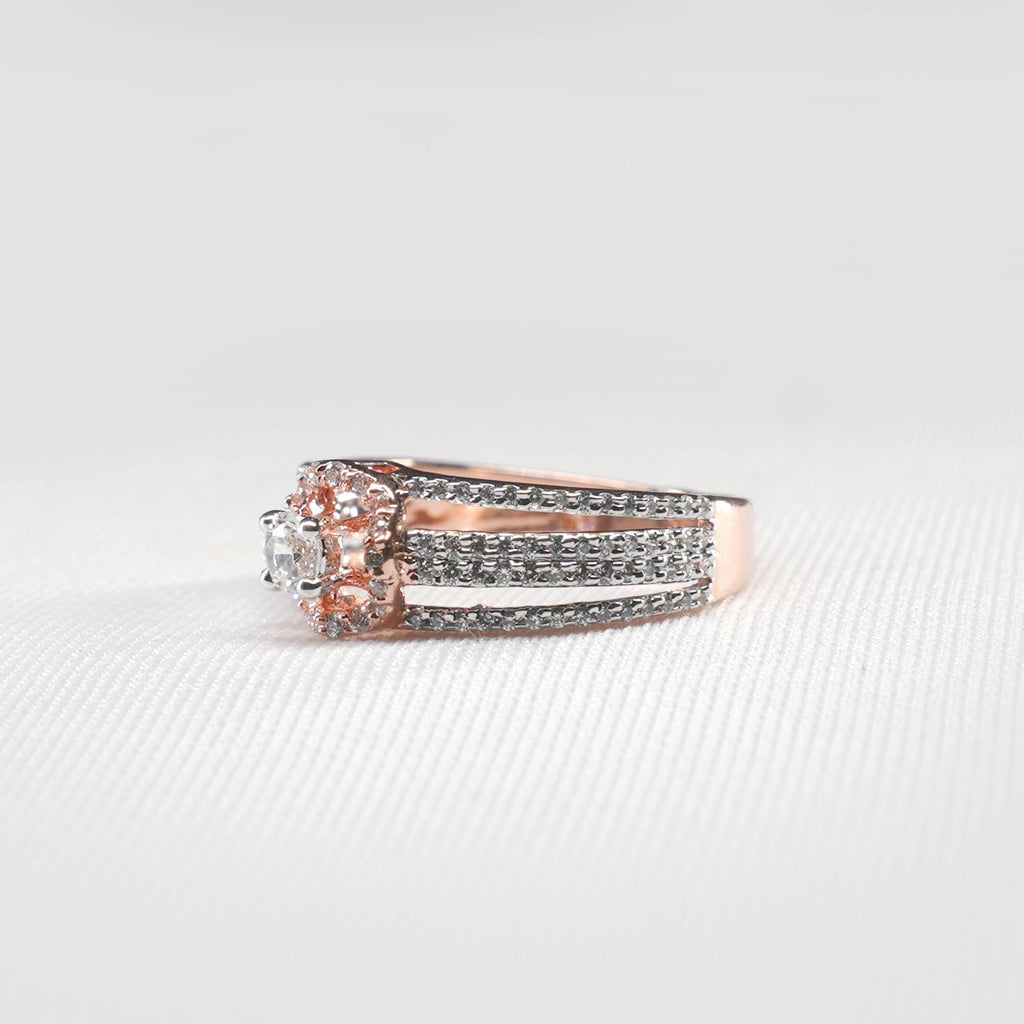 Halo Solitaire Ring
