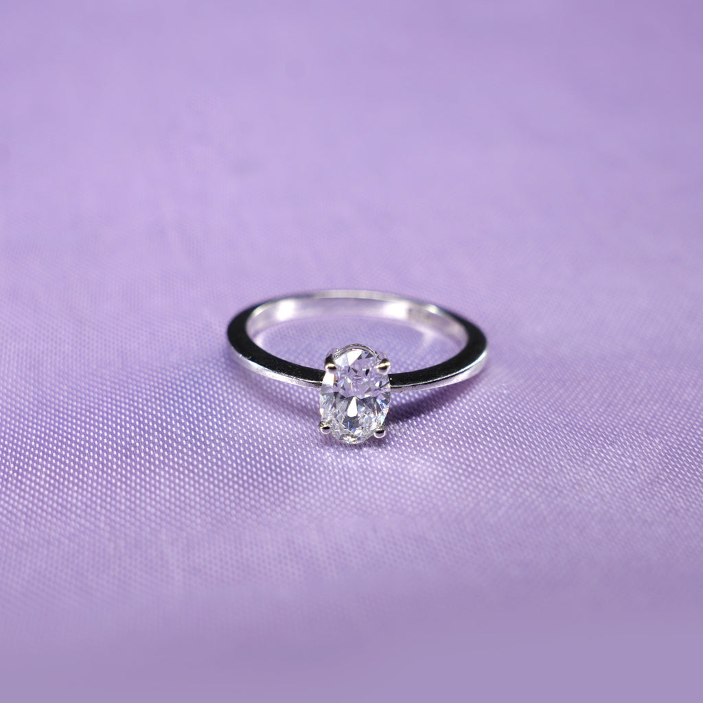 Eternal Oval Solitaire Ring