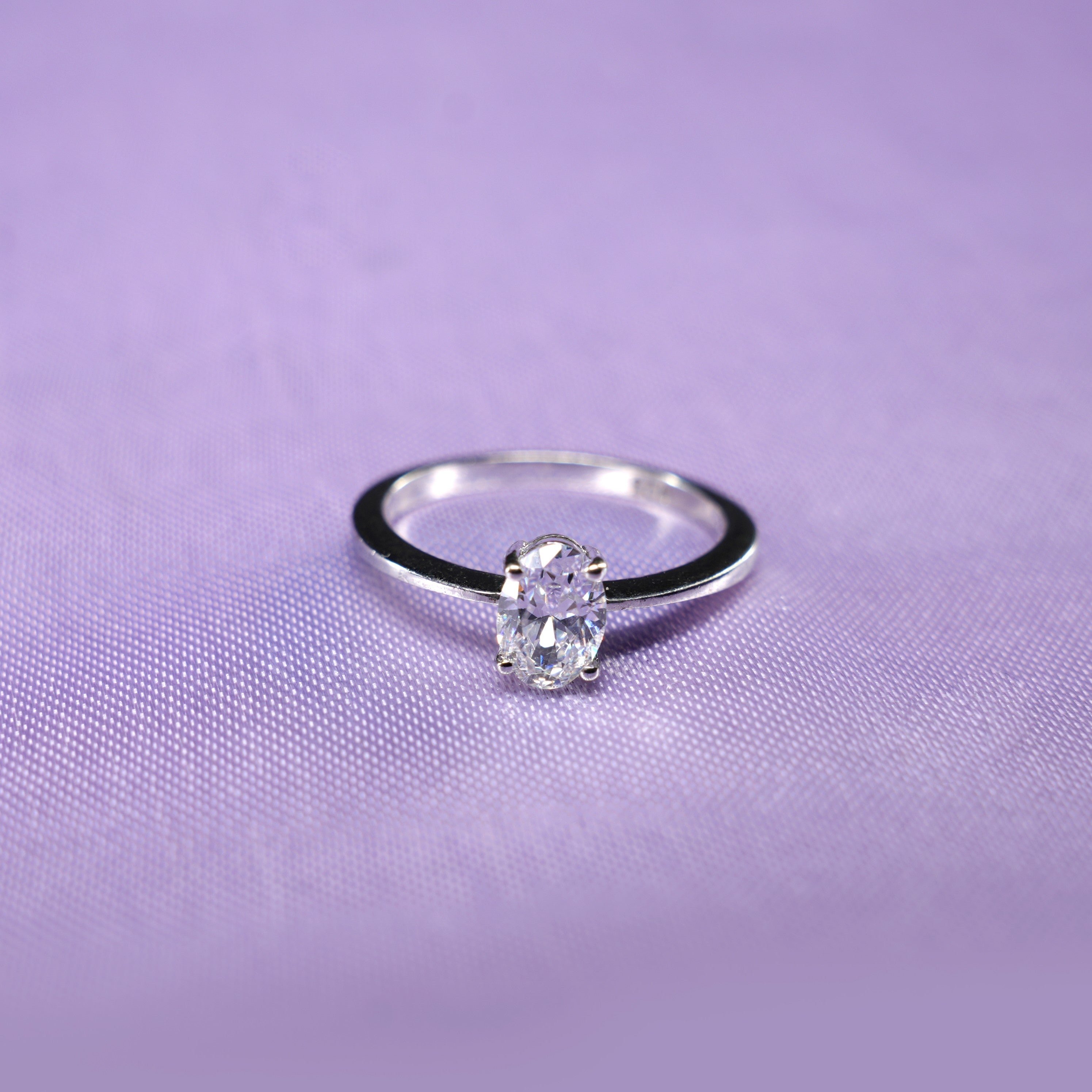 Eternal Oval Solitaire Ring