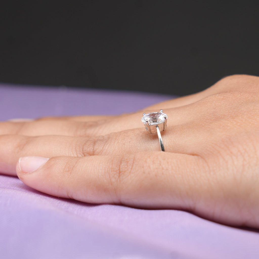 Eternal Oval Solitaire Ring
