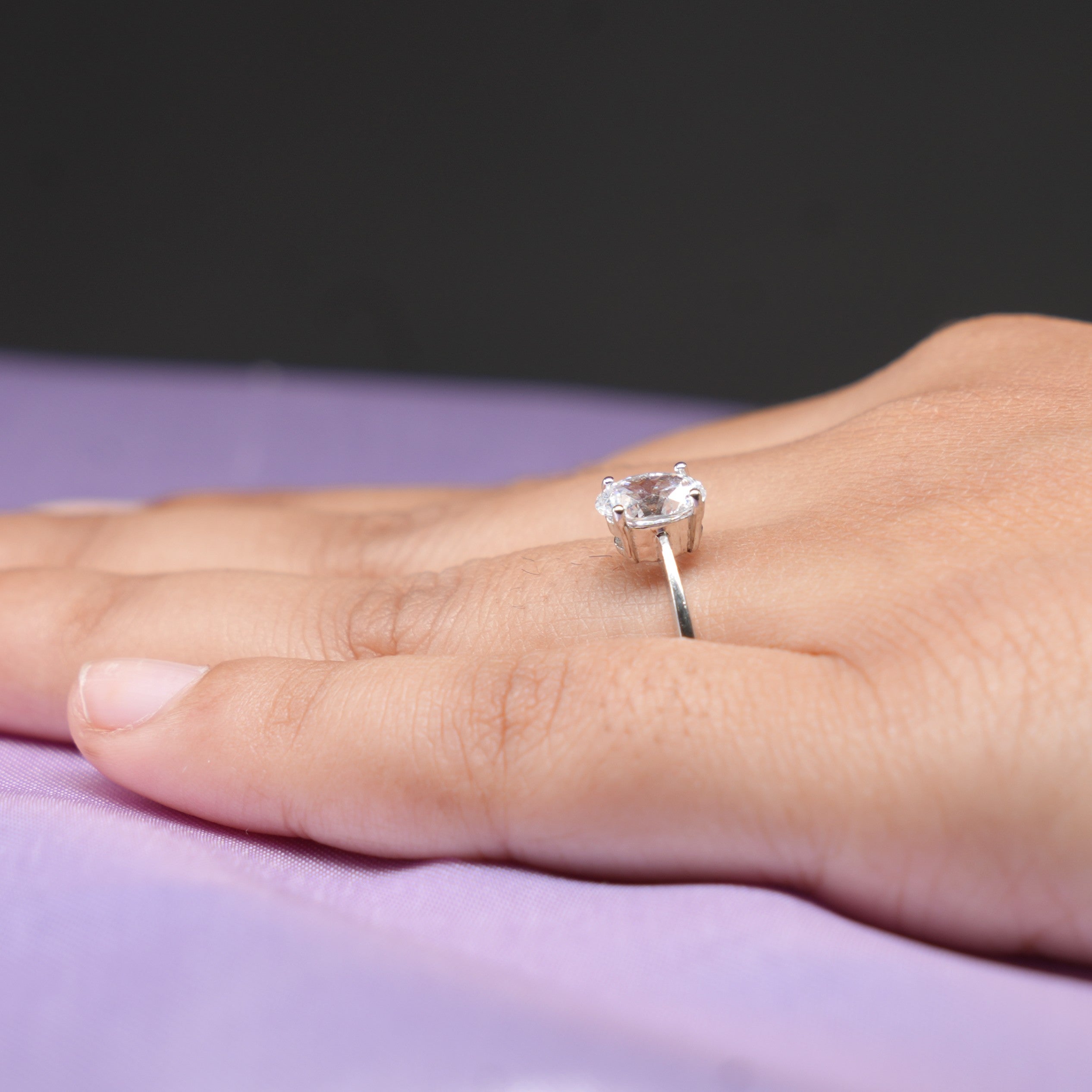 Eternal Oval Solitaire Ring