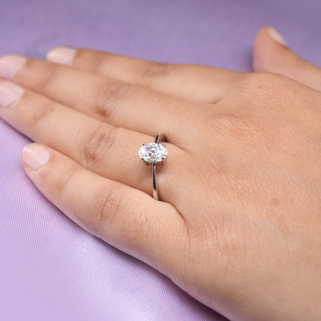 Eternal Oval Solitaire Ring