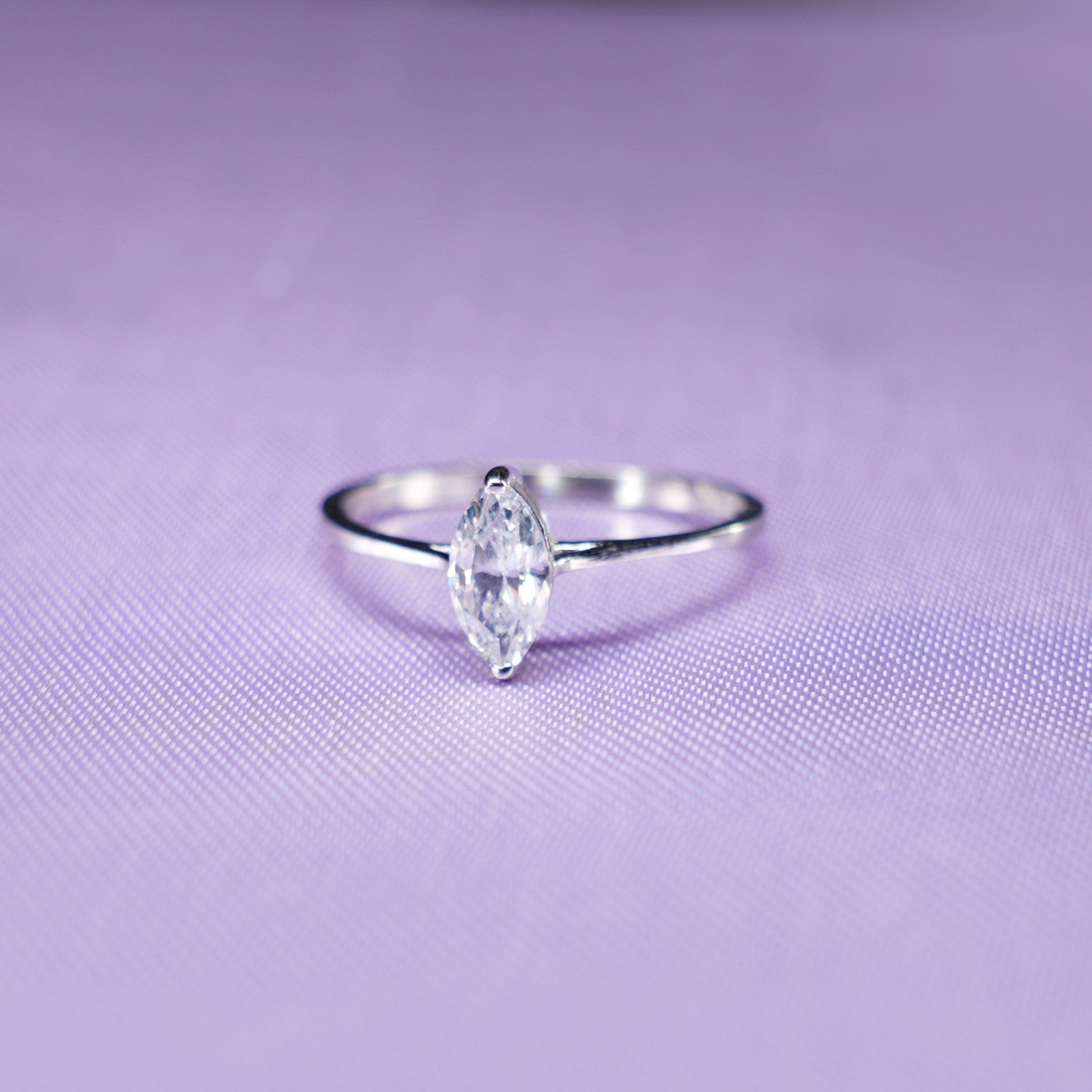 Marquise Pure Solitaire Ring