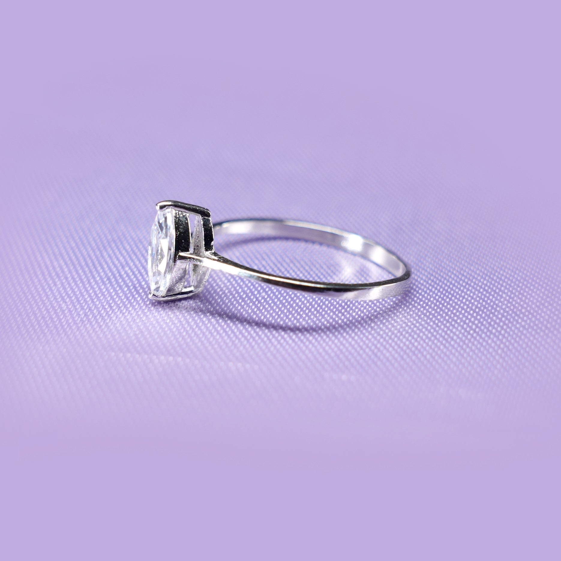 Marquise Pure Solitaire Ring