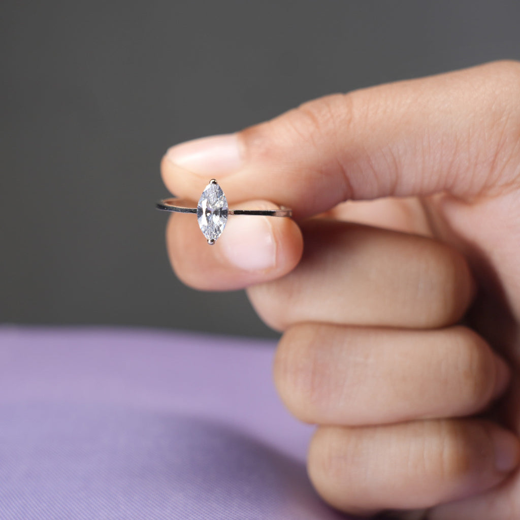 Marquise Pure Solitaire Ring