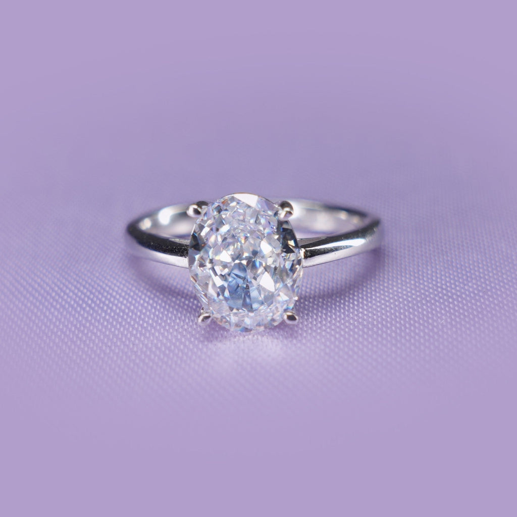 Grand Oval Pure Solitaire Ring