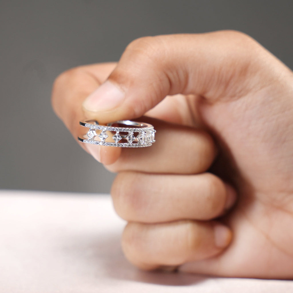Princess Eternity Open Band Ring