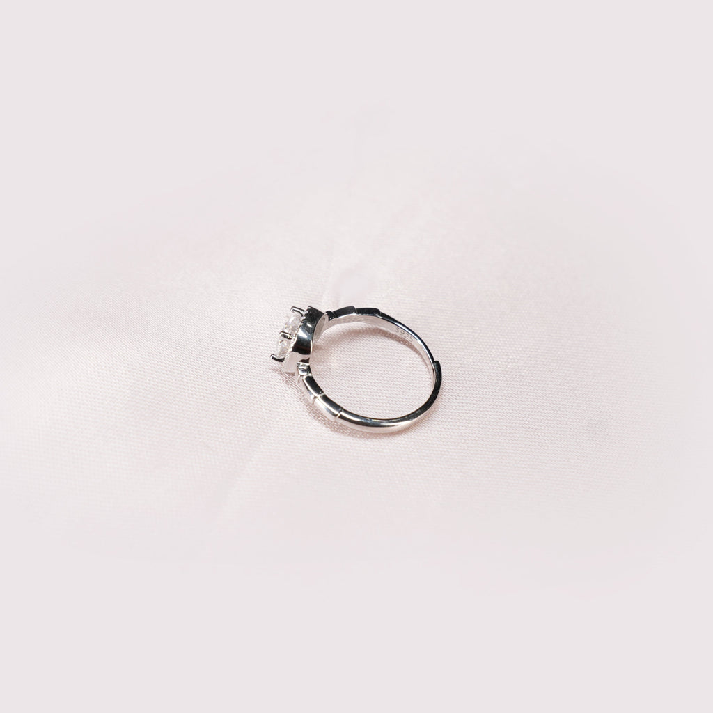 Cushion Halo Solitaire Ring