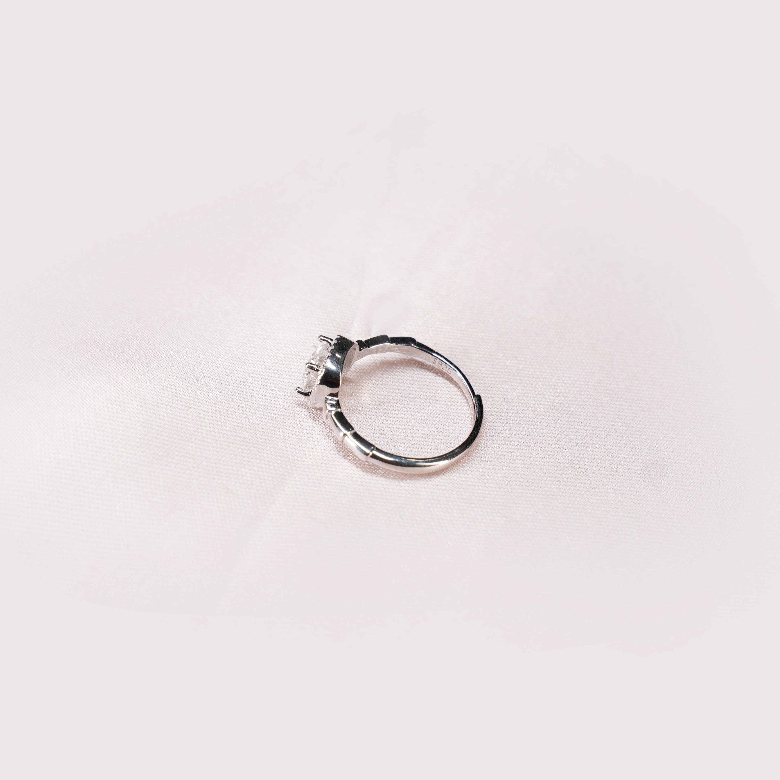 Cushion Halo Solitaire Ring