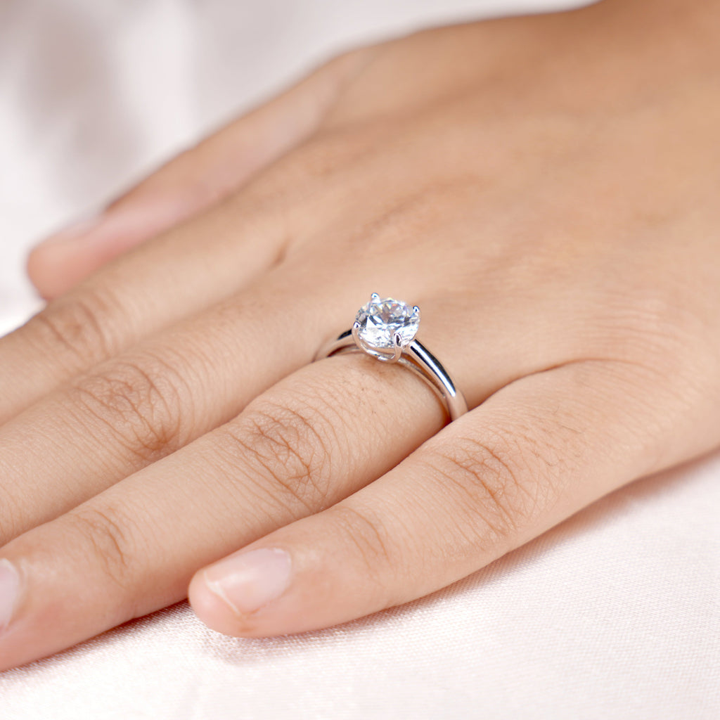 Pure Solitaire Ring