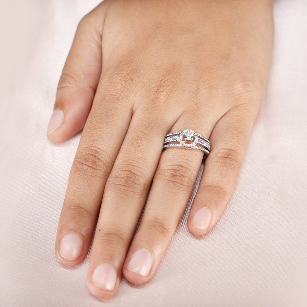 Diamond Look Ring