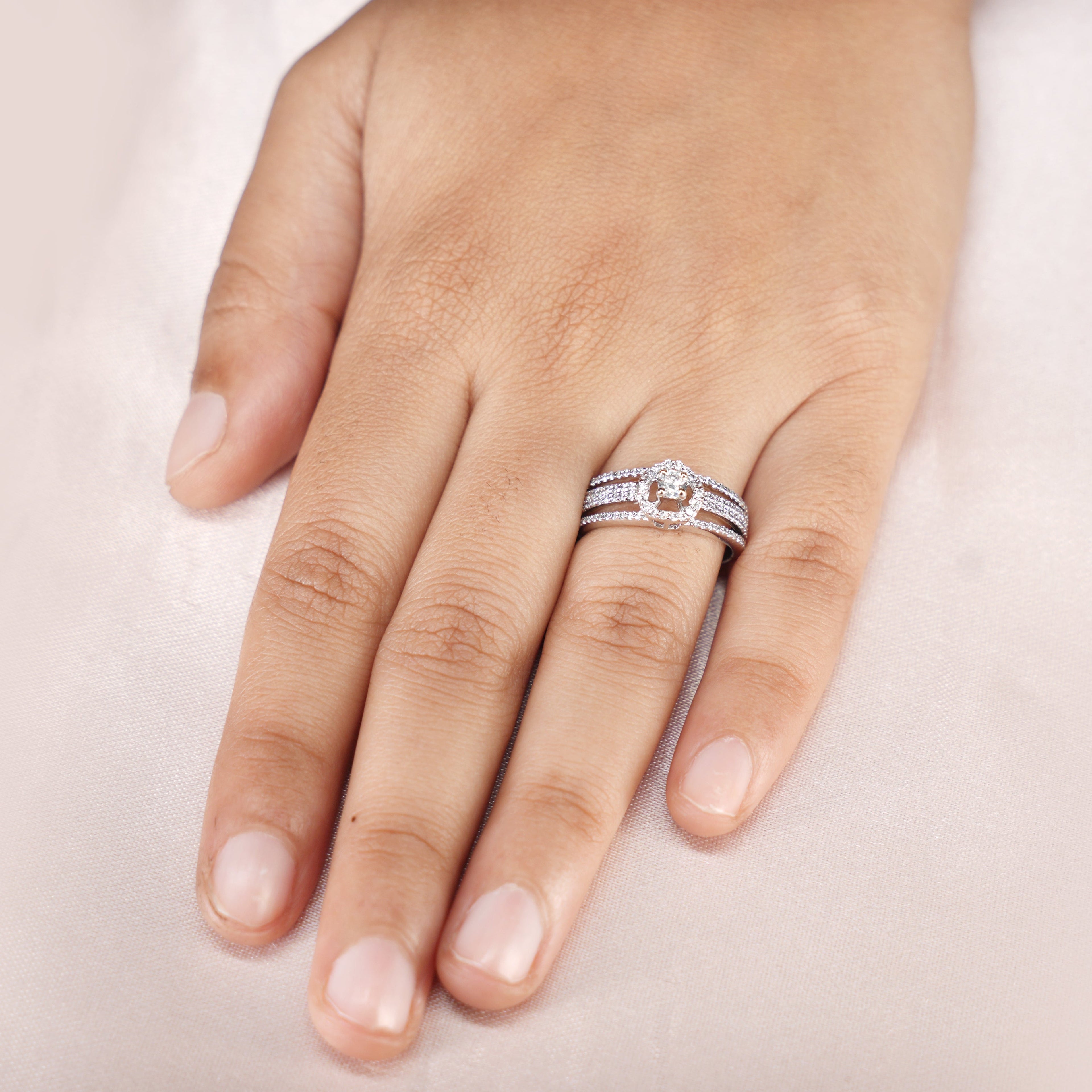 Diamond Look Ring