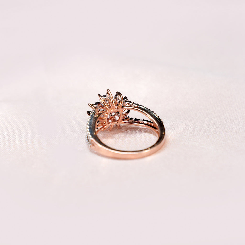 Rose Gold Bloom Starburst Ring