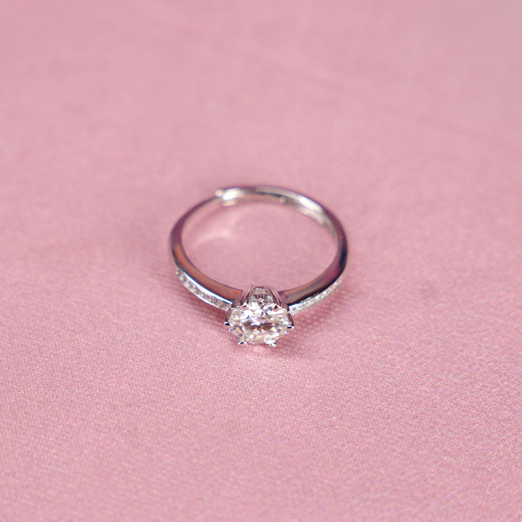 Crown Solitaire Ring