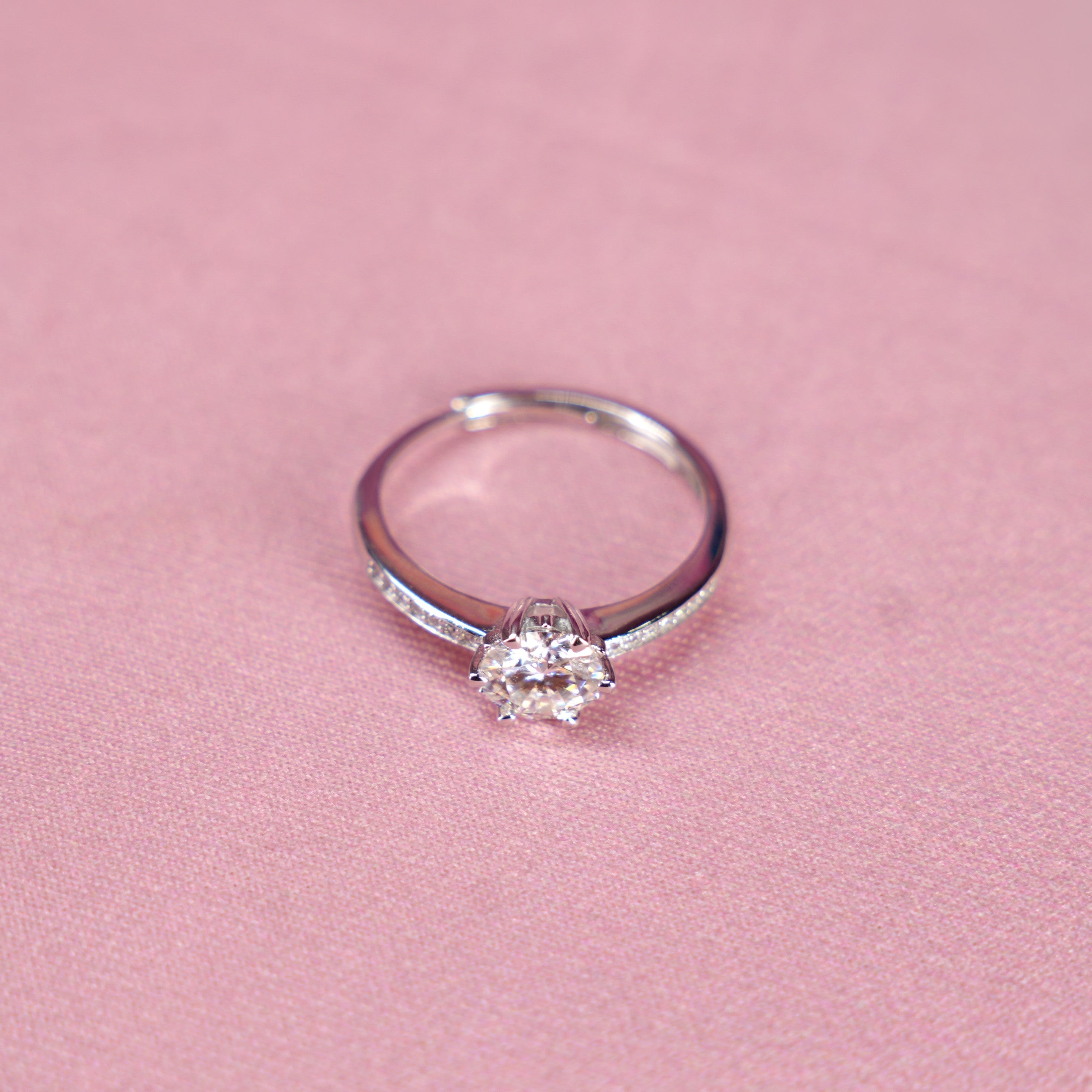 Crown Solitaire Ring