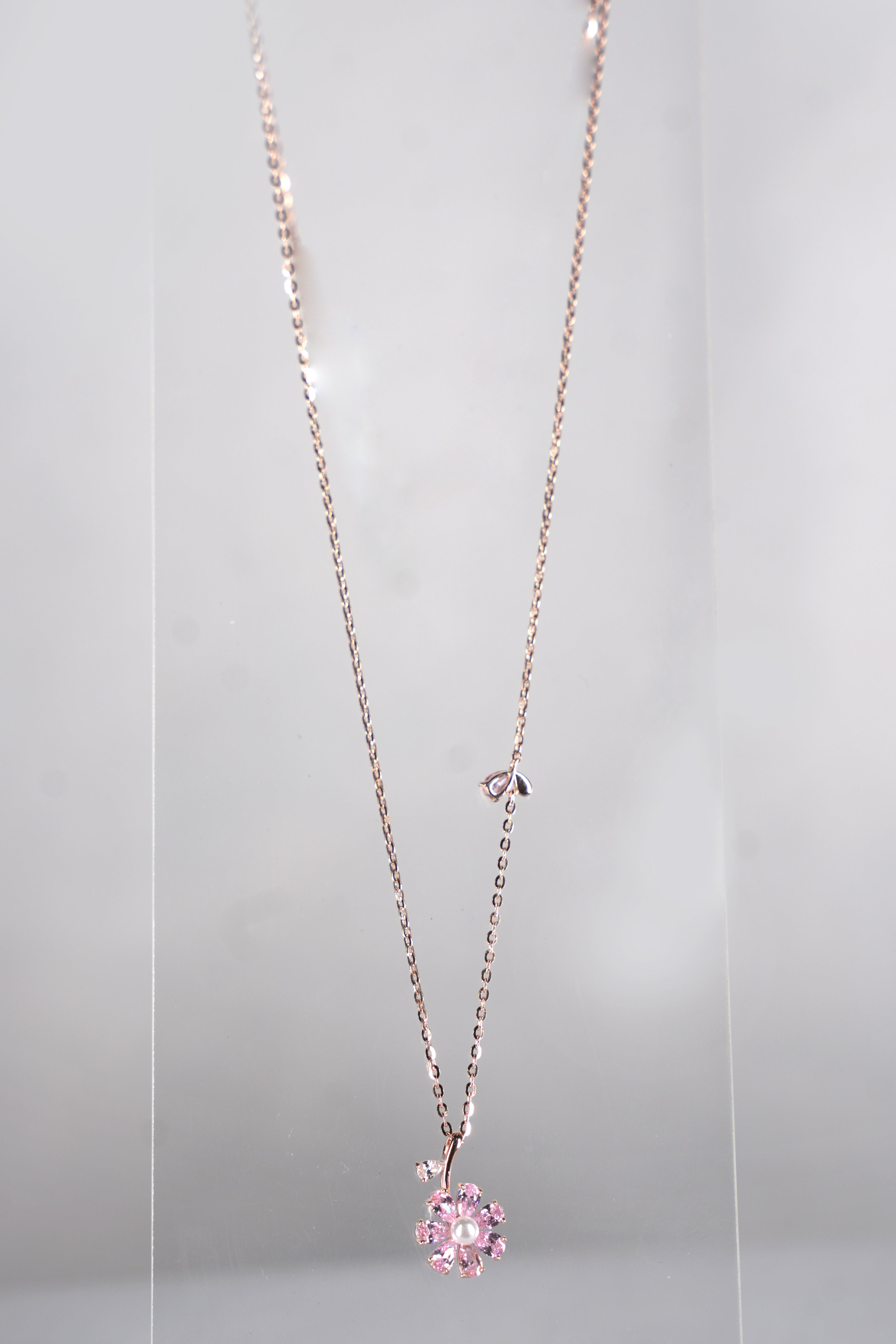 Sakura Flower Pendant Necklace