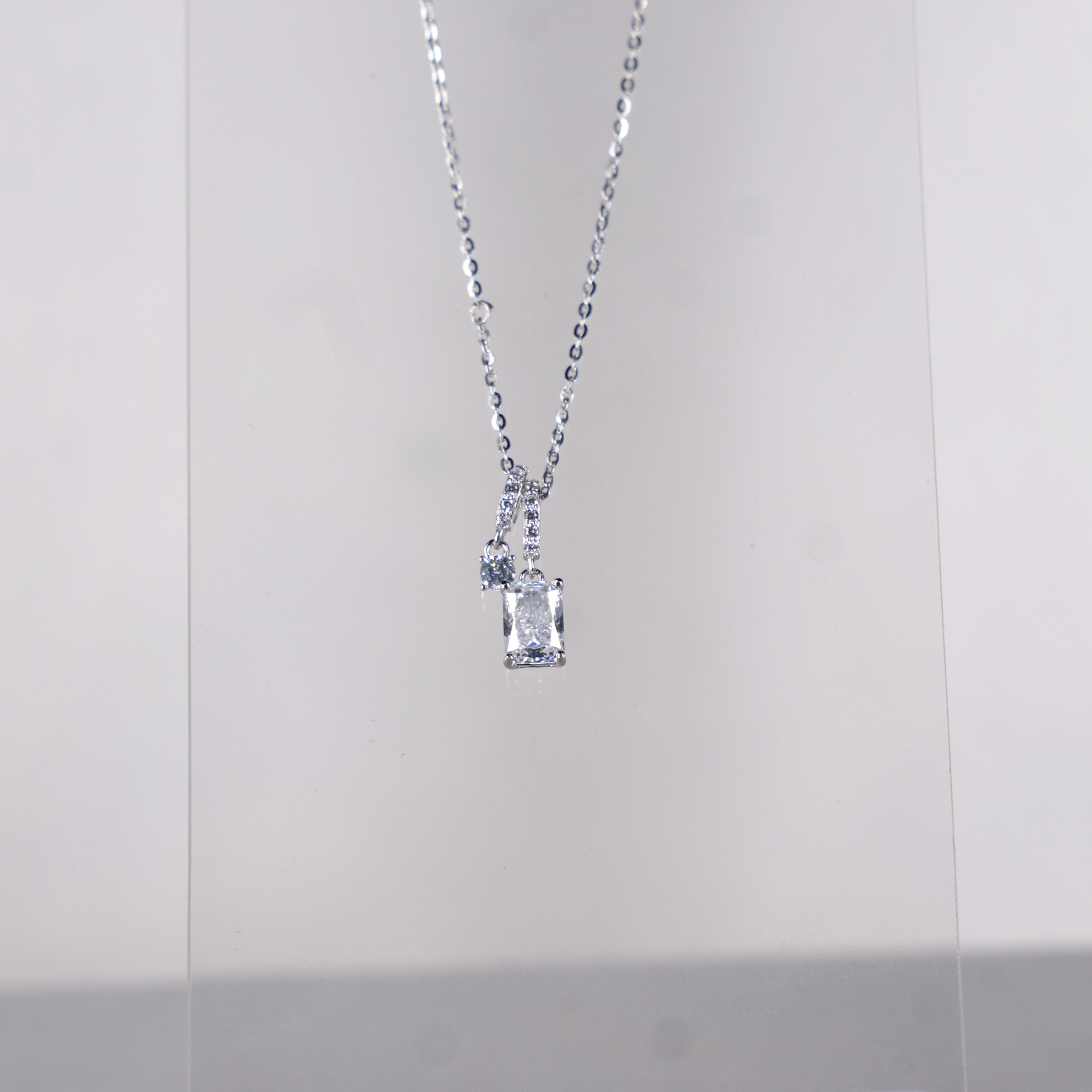 Duo Drop Pendant Necklace